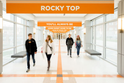 Student Union hallway.